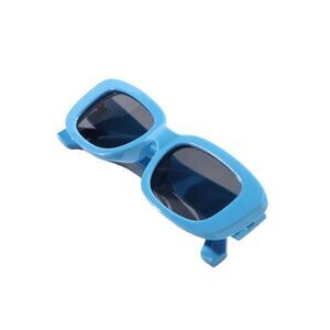 Light Blue Rectangle Shaped Acrylic Fashion Sunglasses Unisex Size OS